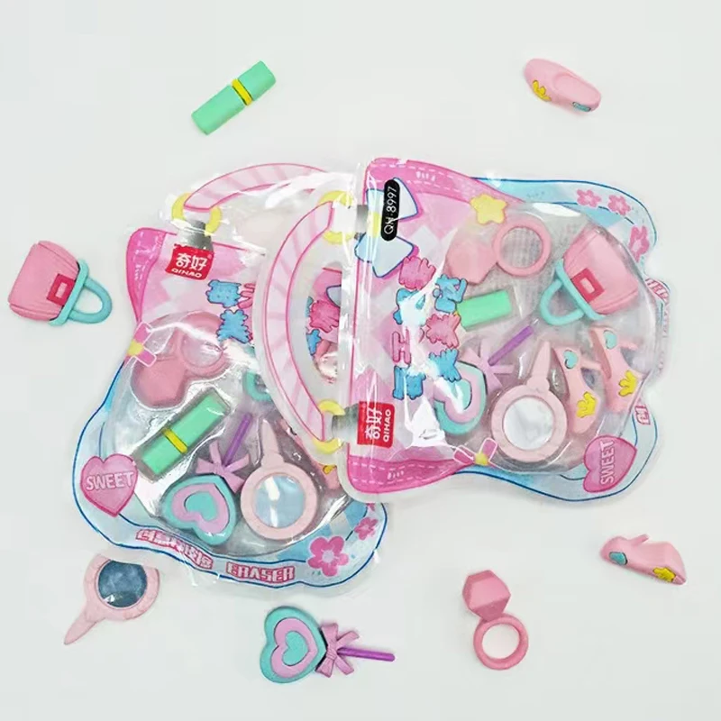 1 Pcs Clutch Eraser Cute Good-looking Creative Primary School Student Stitching Rubber Student Stationery