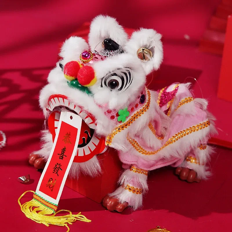 Awakening Lion String Puppetry Chinese Style Retro Toys Folk Customs Traditional Handicraft Lion Dance