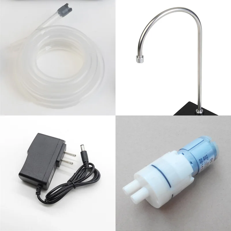 

Six-Le Pump Water Faucet Accories Power Adapter Outflow Pipe Pump Electromagnetic Valve for Kitchen Drinking Water Device