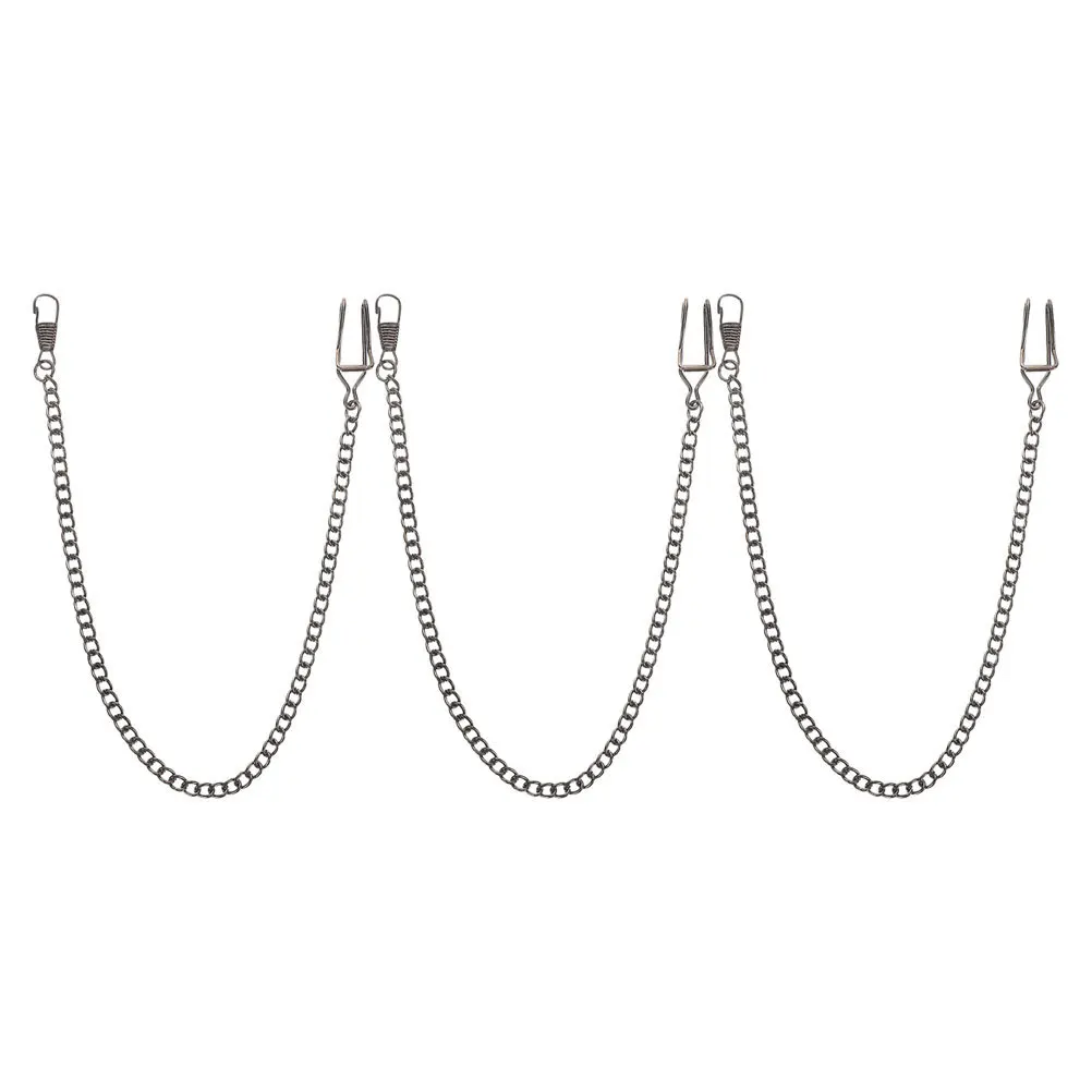 

3Pcs Vintage Alloy Pocket Watch Chains Clip Fob 14.93 Inch Men Accessory Formal Occasion Suit Pocket Watch Chain