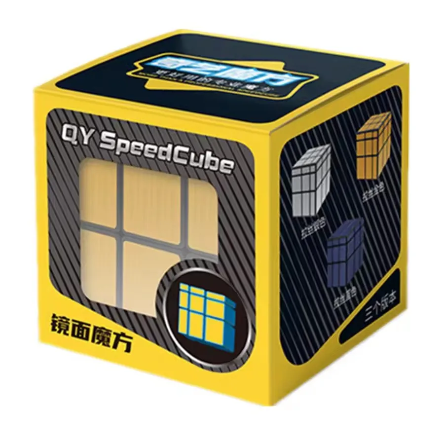 QIYI Cubo de espejo 3x3x3 pegatina Cubo mágico Cubos de rompecabezas de velocidad profesional juguetes educativos para niños espejo 3x3 Cubo mágico