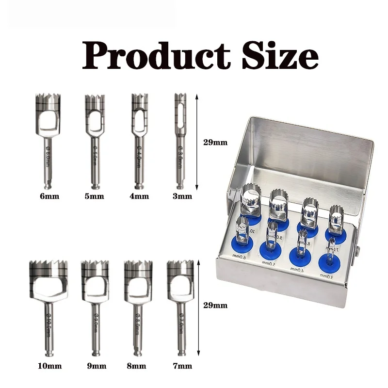1Set Dental Instruments and Supplies Dental Implant Conical Drill Bit Set Dental Implant Bone Drill Bits and Restoration Tools