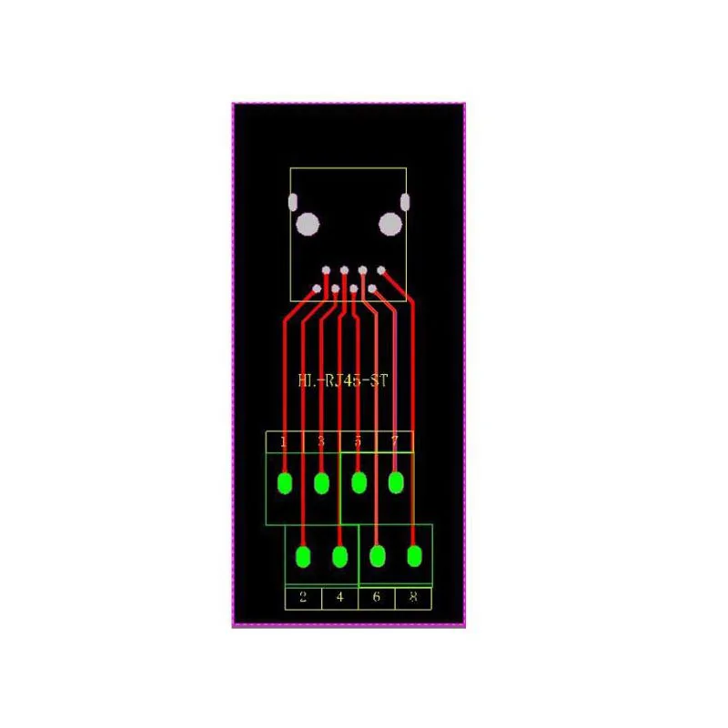 RJ45 vertical Breakout board RJ 45 splitter RJ45 adapter Din Rail Mounting