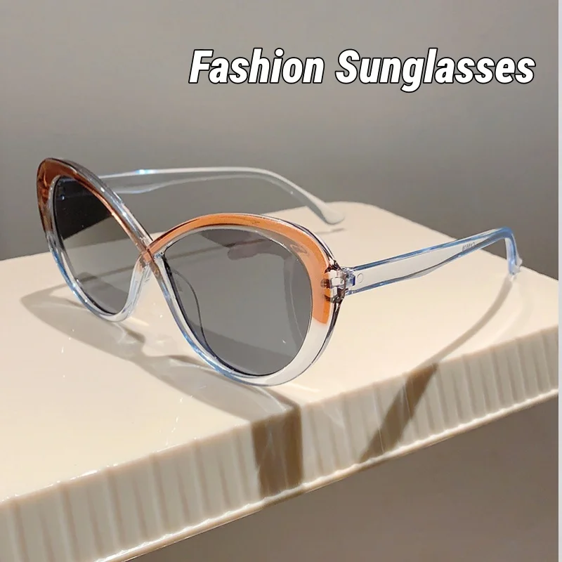 

Fashion Butterfly Frame Personalized Color-Block Sunglasses Women's INS Style Brand Designer Sun Glasses Classic Driving Shades