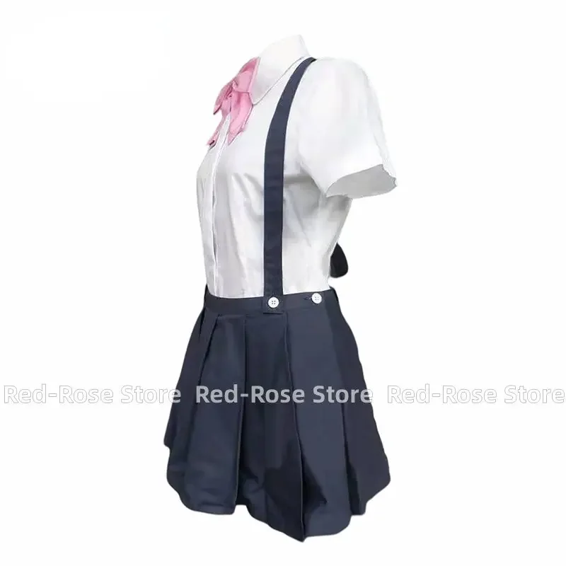 อะนิเมะHigurashi No Naku Koro Ni Rika Furudeคอสเพลย์เครื่องแต่งกายCosplayชุดWigsสําหรับหญิงสาวปาร์ตี้ฮาโลวีน