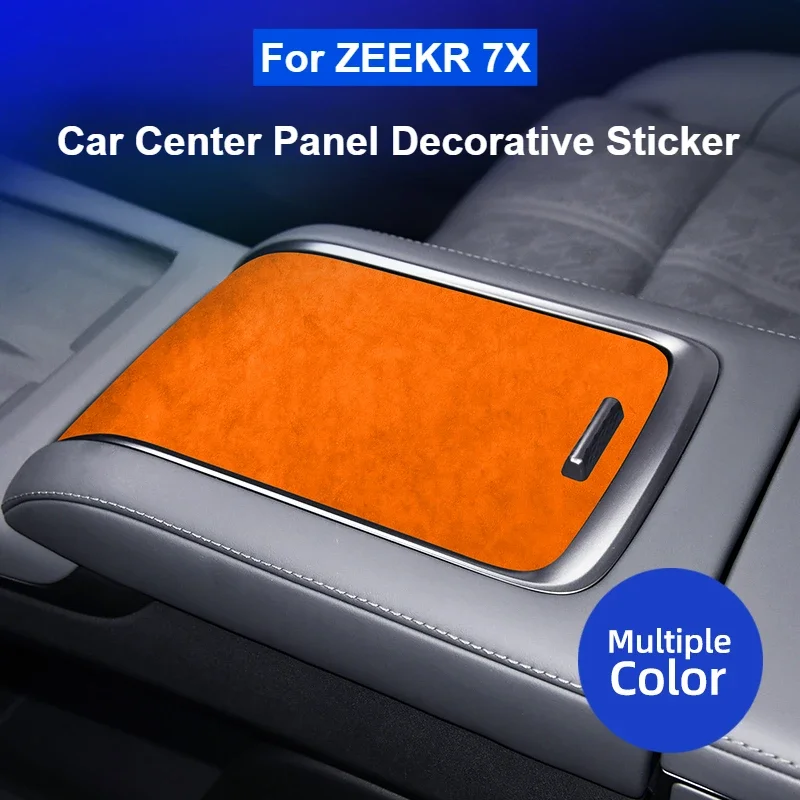 

For ZEEKR 7X 2024 2025 Suede Center Control Sliding Cover Panel Ultra-thin Interior Decorative Sticker Protection Accessories