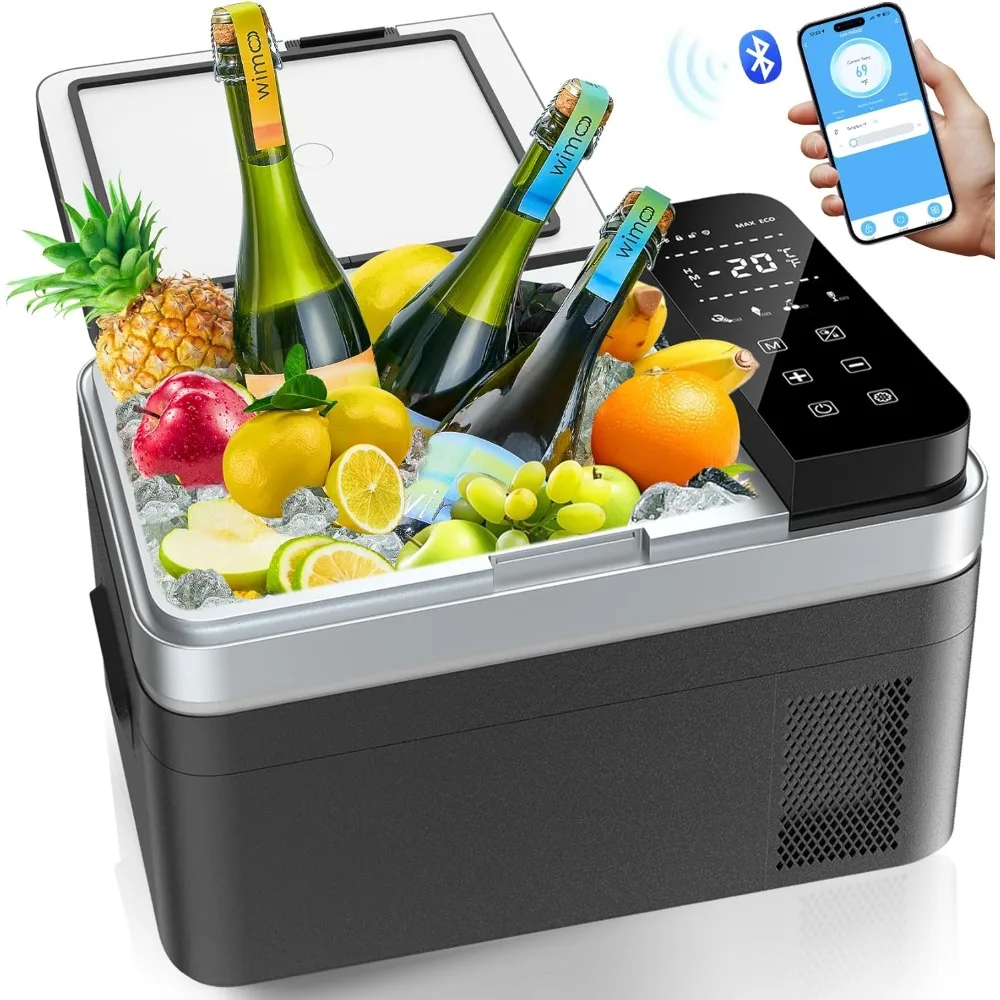

12 Volt Refrigerator, 40QT(37L) Car Fridge, Portable Electric Cooler with APP Control, 12V Cooler -13℉~68℉
