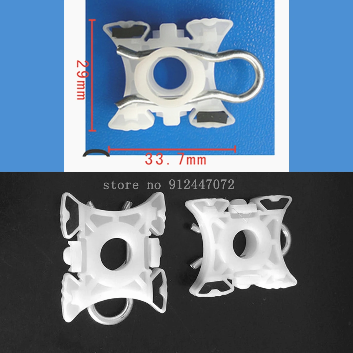 10/100Pcs OEM White Car Window Lifter Regulator Sliding Clips 51321938884 For BMW E36 E34 E32 E85 E86 E92 E93 Z3