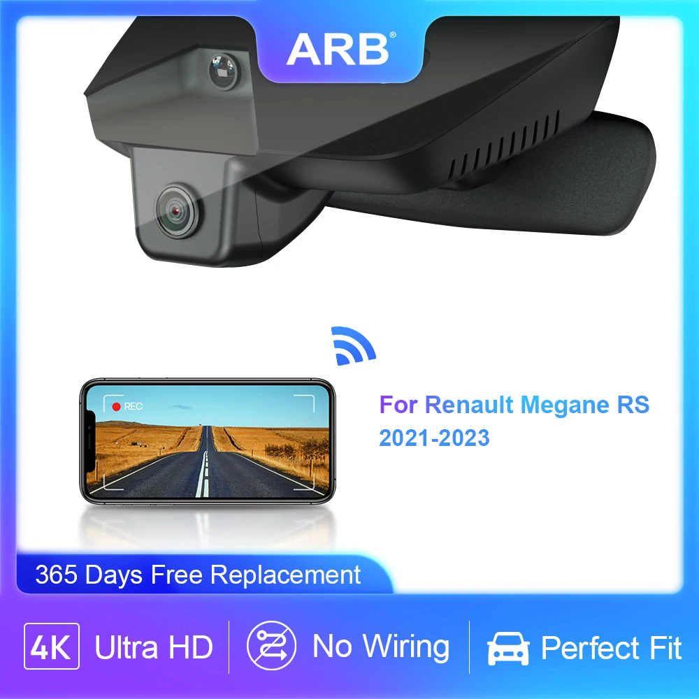 Car Cam 4K 2160P for Renault Megane RS facelifted 2021 2022 2023, ARB Factory OEM Style DVR for Renault