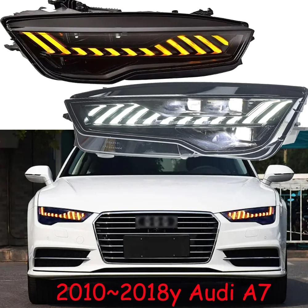 car bupmer head light for Audi A7 headlight daytime light 2010~2018y LED car accessories DRL fog for Audi A7 headlamp