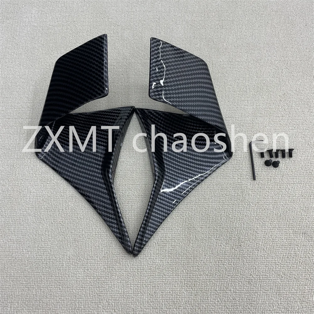 

ABS motorcycle fairing is suitable for Ninja 400 EX400 2018-2023 fixed wind wing modification parts carbon fiber paint