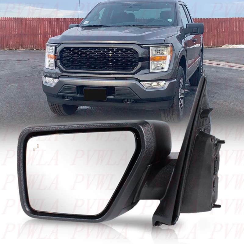 

For Ford F150 2021 2022 2023 2024 2025 ML3Z17683VA Left Side 7 Pin Satin Black Heat Power Adjust Blind Spot Mirror Assembly