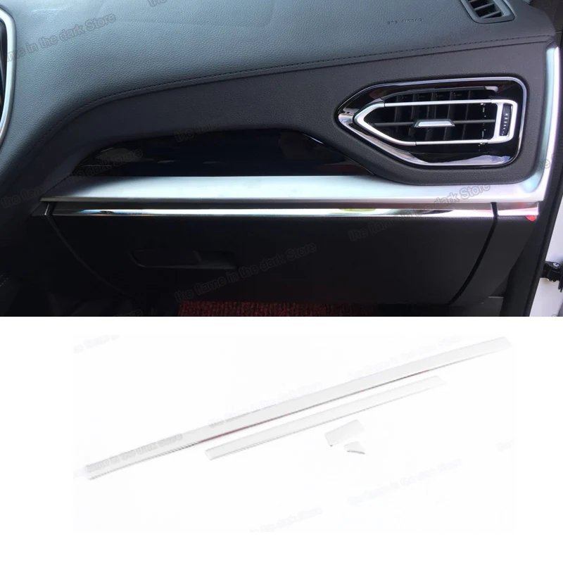 

stainless steel car dashboard storage box gloove trims for chery jetour x70 2018 2019 2020 2021 accessories interior decoration