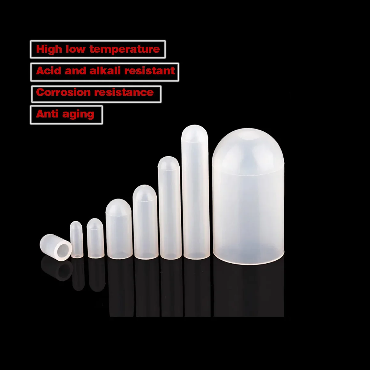 Silicone Protective Sleeve Screw Anti-Collision Pipe Sleeve Thread Universal Sleeve Rubber Dust Cap High Temperature Resistant