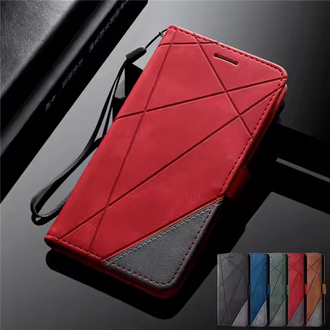 Flip Magnetic Leather Cover For Samsung Galaxy S20 FE 2022 S21 S22 Ultra S10 Lite S9 S8 Plus S7 Edge 5G Wallet Stand Phone Cases