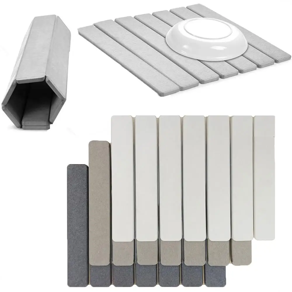 

Сушилка Коврик для ванной Коврик для сушки кофейной посуды Кухонные аксессуары Кухонный коврик для сушки Складной впитывающий коврик для сушки посуды