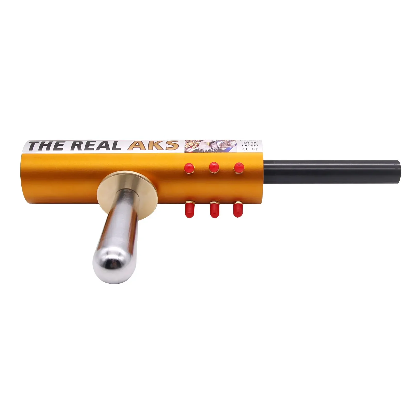 The Real AKS Gold Long Range Gold Detector with 6 Antennas Plastic Carry Case for Gold Silver