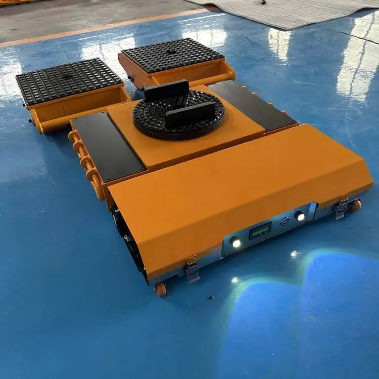 Zware elektrische transportkarren voor magazijnen, elektrisch aangedreven verplaatsbare skates, industriële transportrollen met afstandsbediening.
