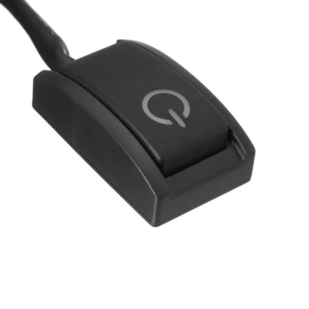زر دفع الإغلاق التبديل للسيارة ، LED ضوء ، تشغيل وإيقاف التبديل ، البلاستيك DC12V 200mA 2.4 واط