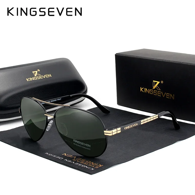 KINGSEVEN-Óculos De Sol Polarizados Para Homens, Marca Clássica, Óculos De Sol Para Condução, Design De Luxo, Moda, UV400