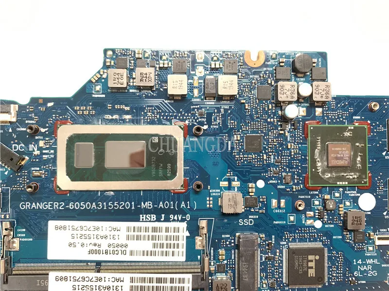 6050A3155201 Motherboard with/ SRFFW I7-8565  CPU For HP Pavilion 14-CK 14-CF 14-CR 14S-CF 14S-CR Laptop Motherbaord