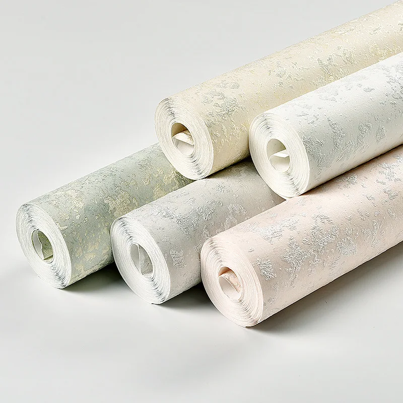 

53cmX9.5m Modern Simple Wallpaper Diatom Mud Solid Color Non-woven Fabrics Wallpaper Living Room TV Background Home Decor