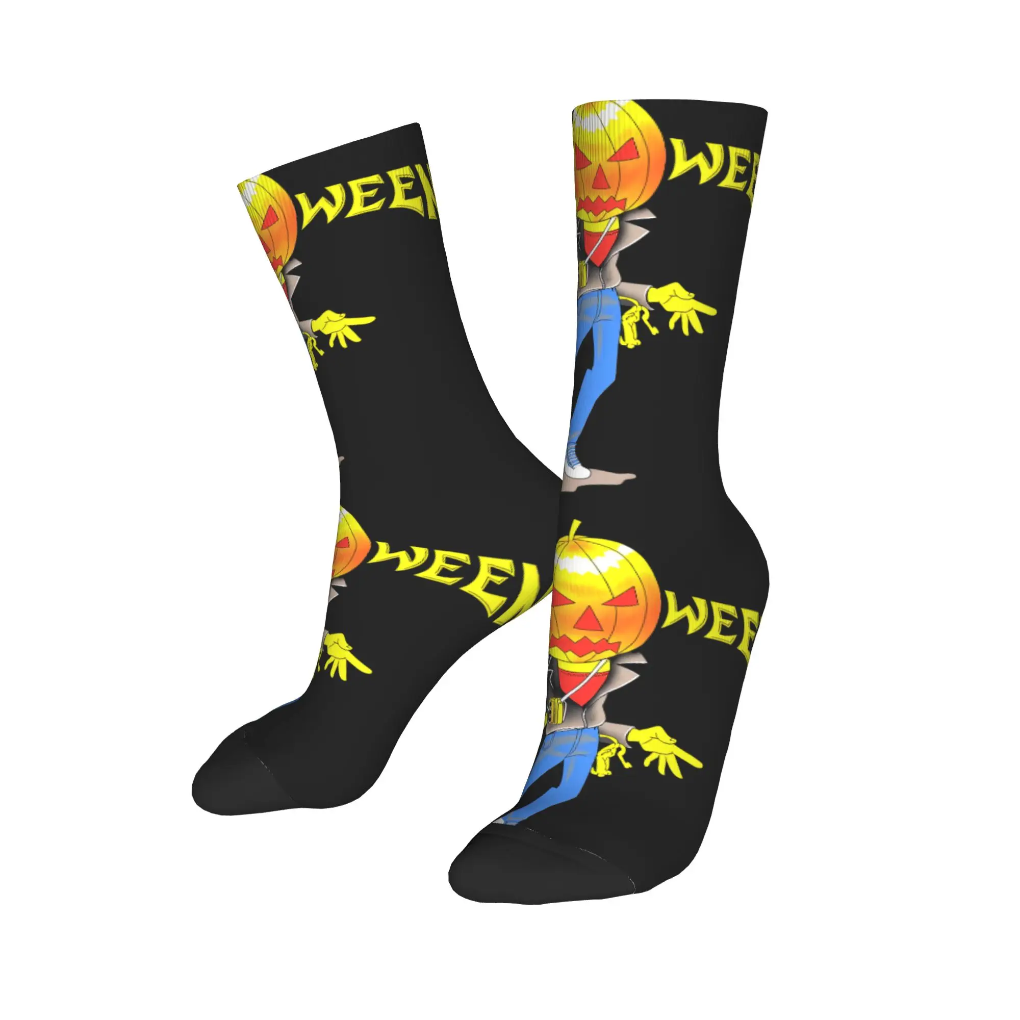 

Пользовательские милые носки в немецком стиле рок-группы H-Helloweenes, женские и мужские теплые баскетбольные спортивные носки с 3D принтом в стиле хэви-метал