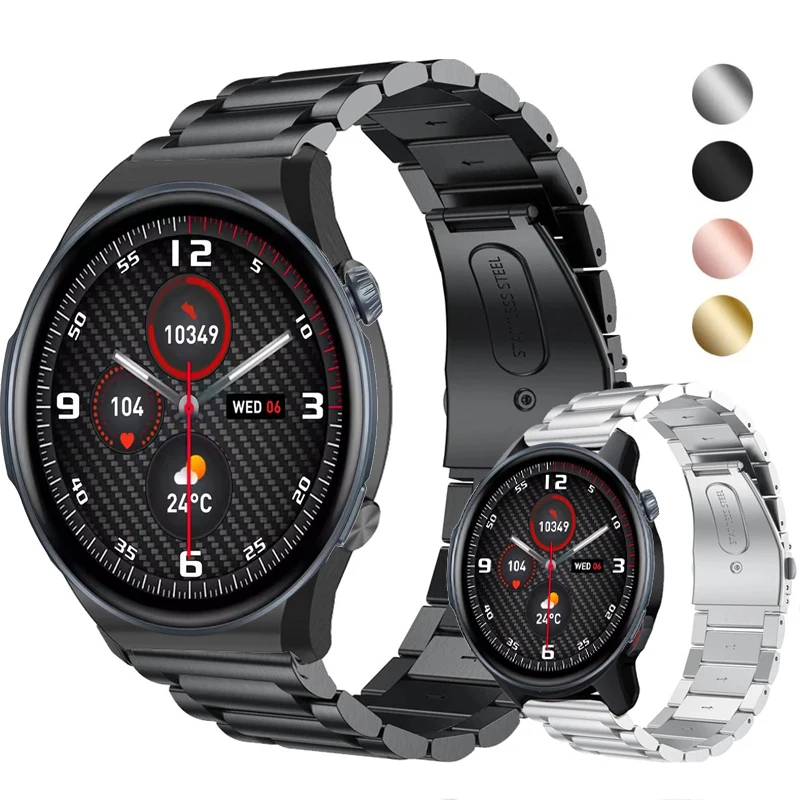 Bracelet de montre pour Zeblaze Banti3 Pro, bracelet en acier inoxydable, bracelet en métal Correa