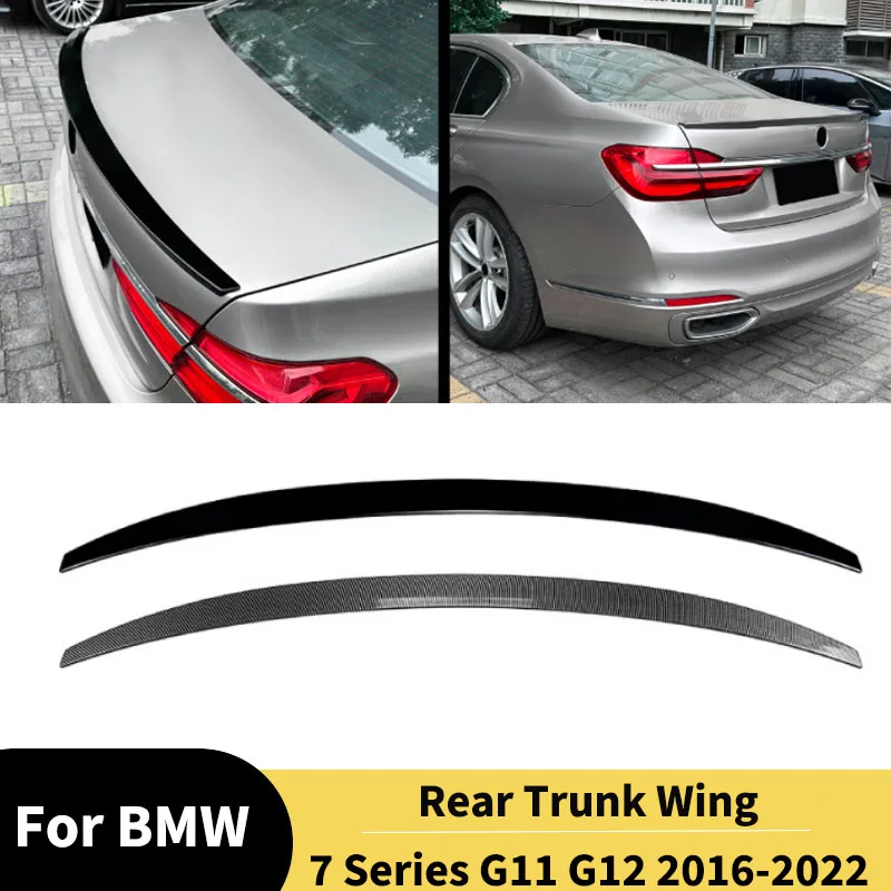 

Rear Trunk Spoiler Wing Lip for BMW 7 Series G11 G12 2016-2022 Rear Roof Diffuser Body Kits Tail Fin Accessories Exterior Parts