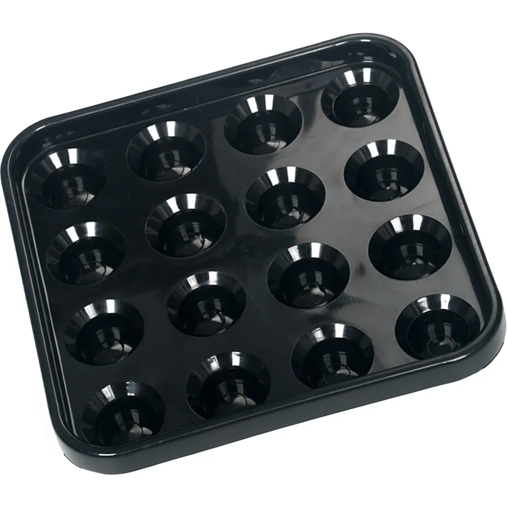 

Sturdy Plastic Billiard Ball Tray for 16 Balls Secure Storage and Quick Transport Pool Table Organizer Accessory for Party Game