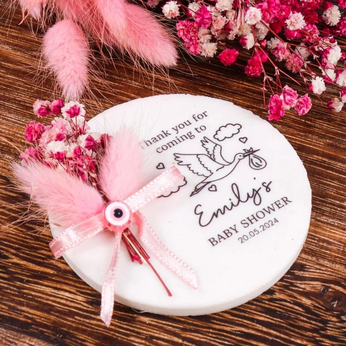 Epoxy Resin Magnet, Baby Shower Favors for Guests, Baptism Favors, Birthday Magnet Favors, Baby Sprinkle Favor, Communion Favor,
