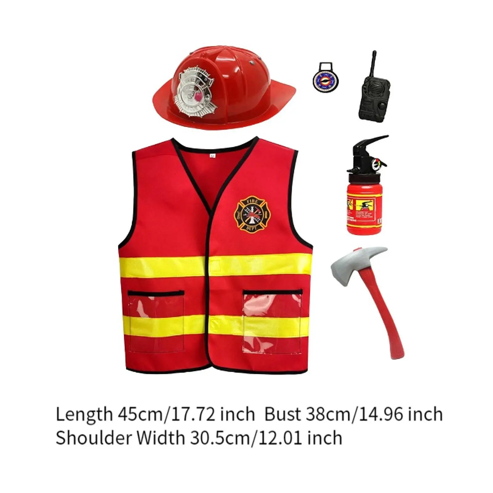 أطفال رجال الاطفاء سترة اللباس الاطفال اطفاء زي لعبة رجال الاطفاء سترة رجال الاطفاء زي التبعي للطفل بنين بنات أطفال
