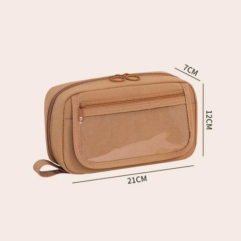 Große Kapazität Multi-schichten Stift Tasche Niedlichen Cartoon Capybara Bleistift Fall Zipper Schreibwaren Organizer Multifunktionale Bleistift Fall