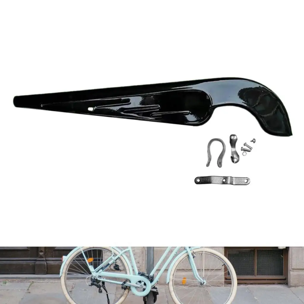 Universal Chain Guard Cover for 28 Inch Bicycle Metal Chain Box Road Bike Cycling Gear Replacement Shield