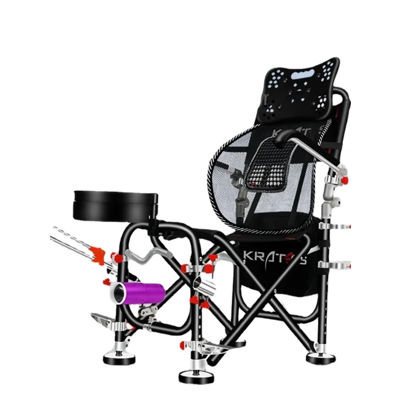 

A new multifunctional fishing chair folding portable super light can lie type seats