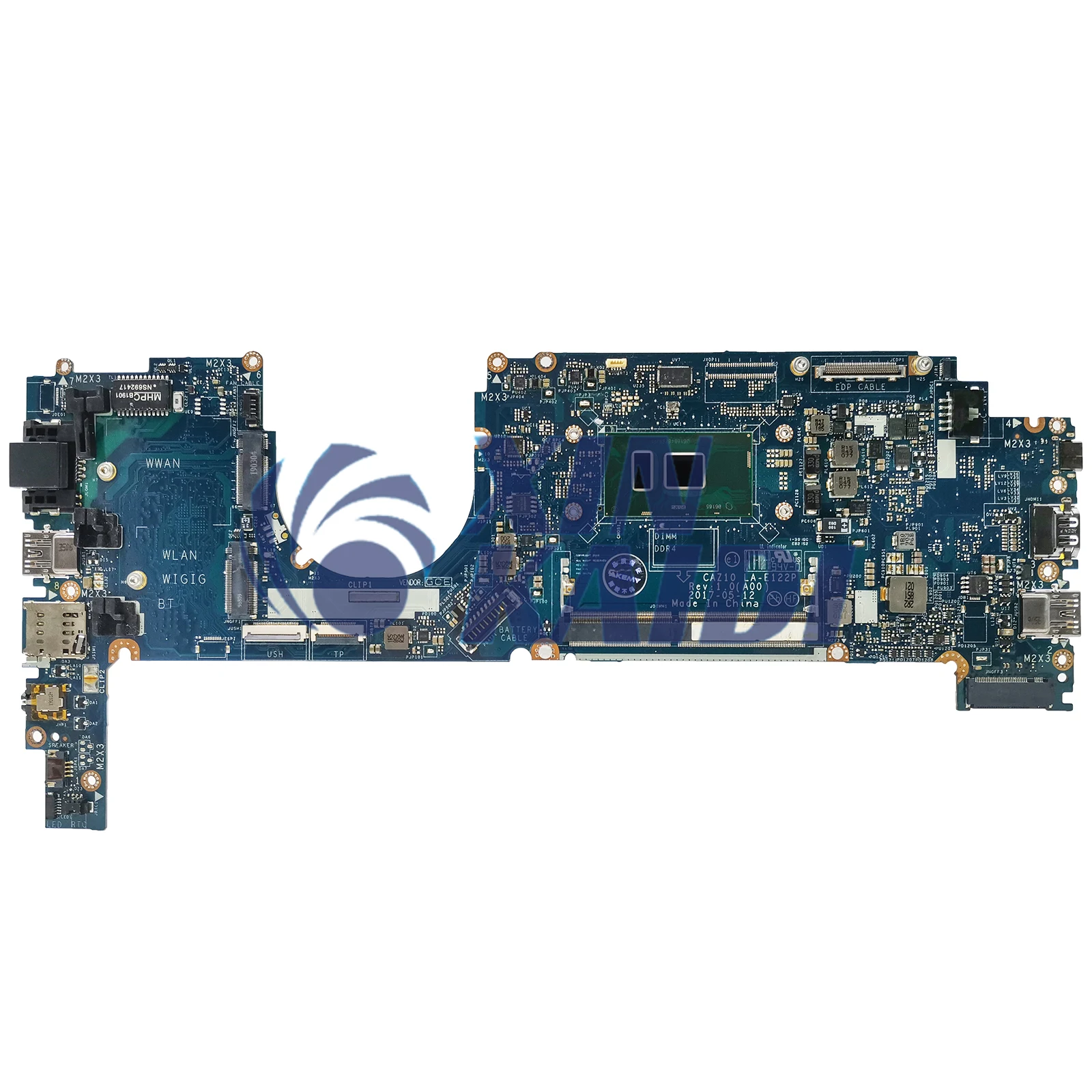 Laptop Motherboard For Dell Latitude 7280 E7280 09PJNK 0W87R5 0GDK56 0ND3N0 0H30W LA-E122P Mainboard i3 i5 6th 7th Gen CPU