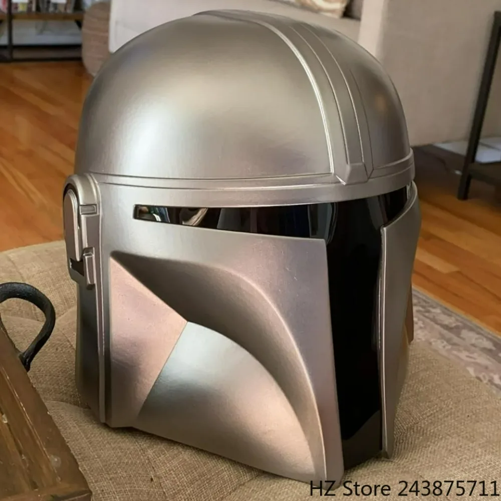 Mandalorian Helm van pvc, volledig gelaatsmasker, luxe helm voor volwassenen, Halloween, feesthelm, rollenspel, voor dames en heren
