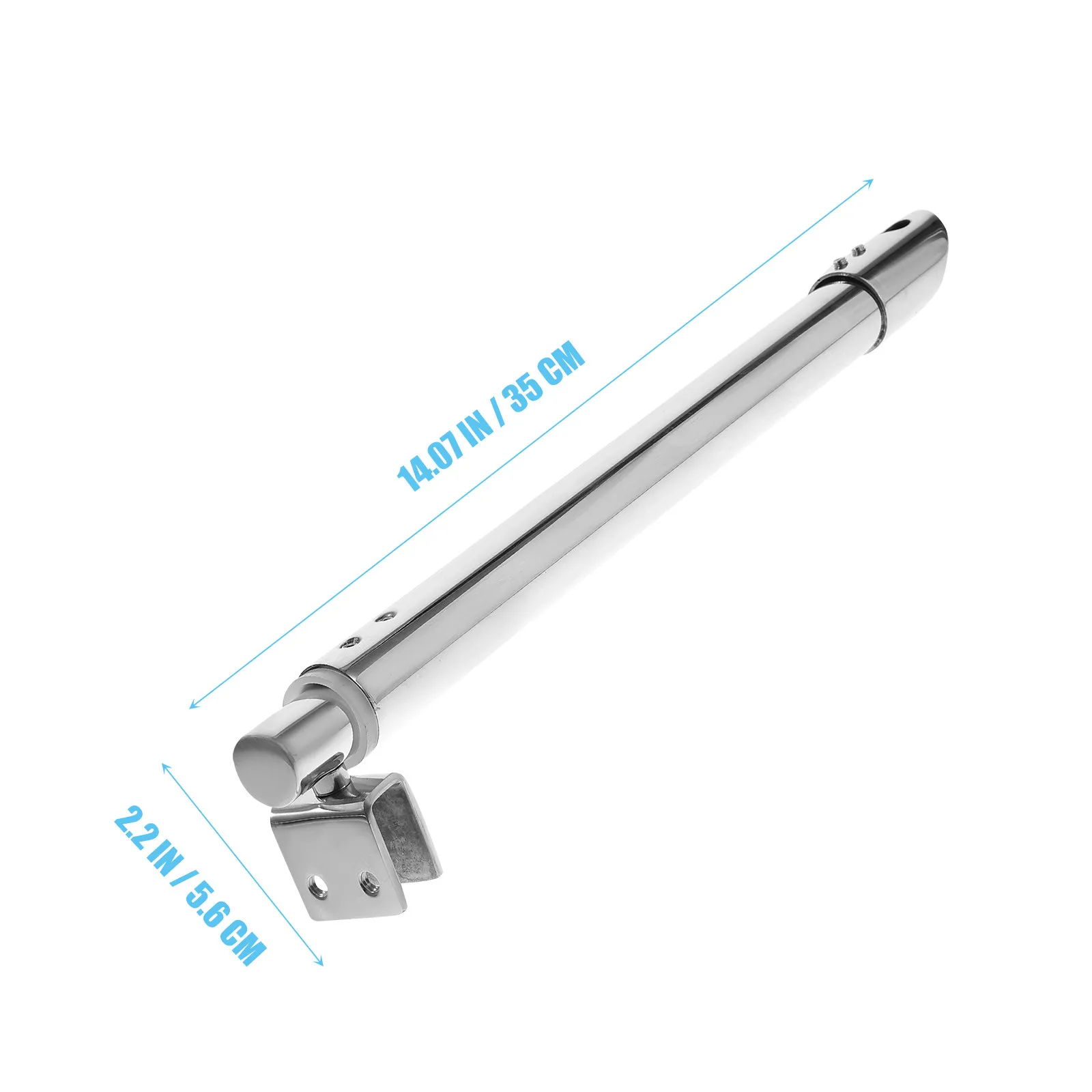 304 Stainless Steel Shower Glass Support Bar Silver Smooth Bright Finish Supports 8-12Mm Glass Frameless Door Stability