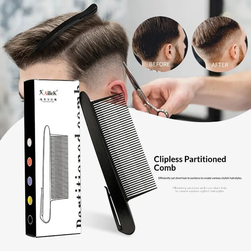 xxx1 Pcs Salon Hair Clips Comb Wide Teeth Hairdressing Cutting Dying Hair Layering Clip Styling Clips Professional Barber Shop