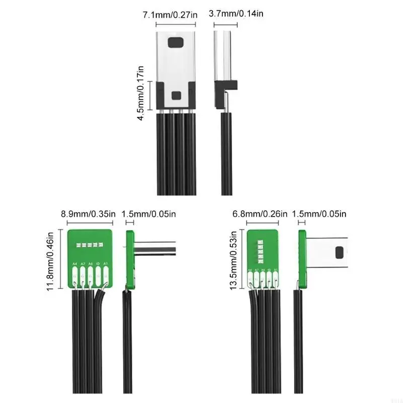 W91a USB Port 2.0 استبدال موصل محول لحام USB 4PIN/TYPE