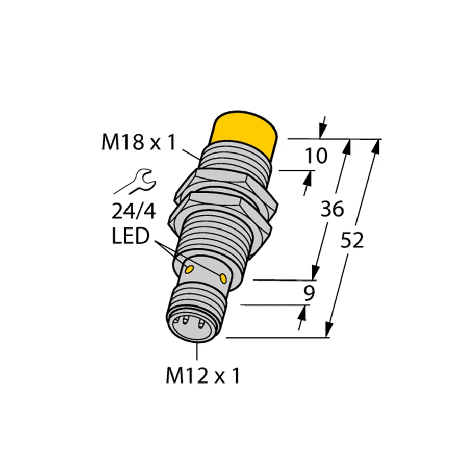 TURCK NI14-M18-AP6X-H1141 4611400 Inductive sensor PNP ✦KD