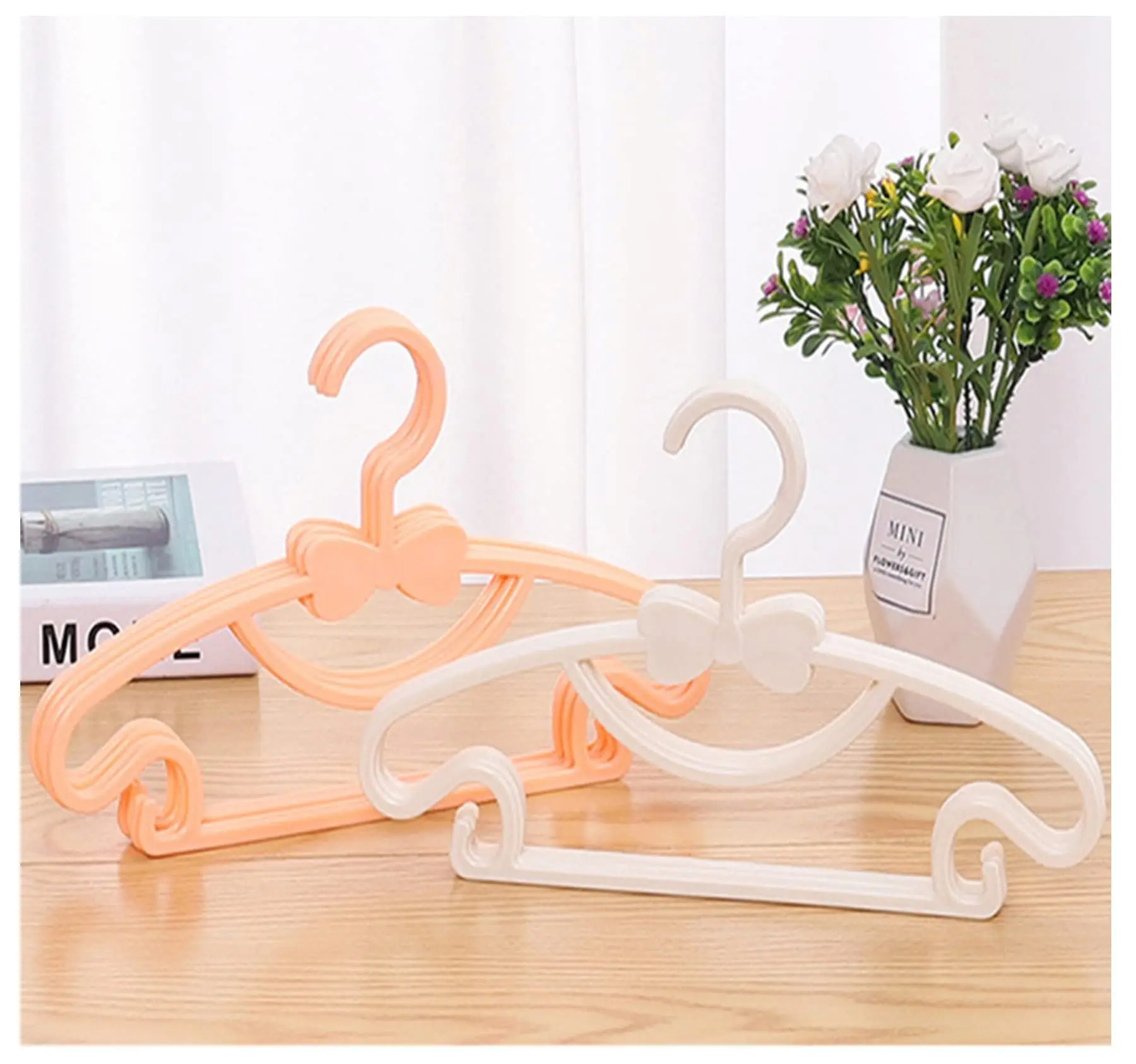 1/4/10Pcs Baby Hangers for Plastic Kids Hangers for Nursery -Childrens Hangers - Great as Toddler or Infant Clothes Hangers