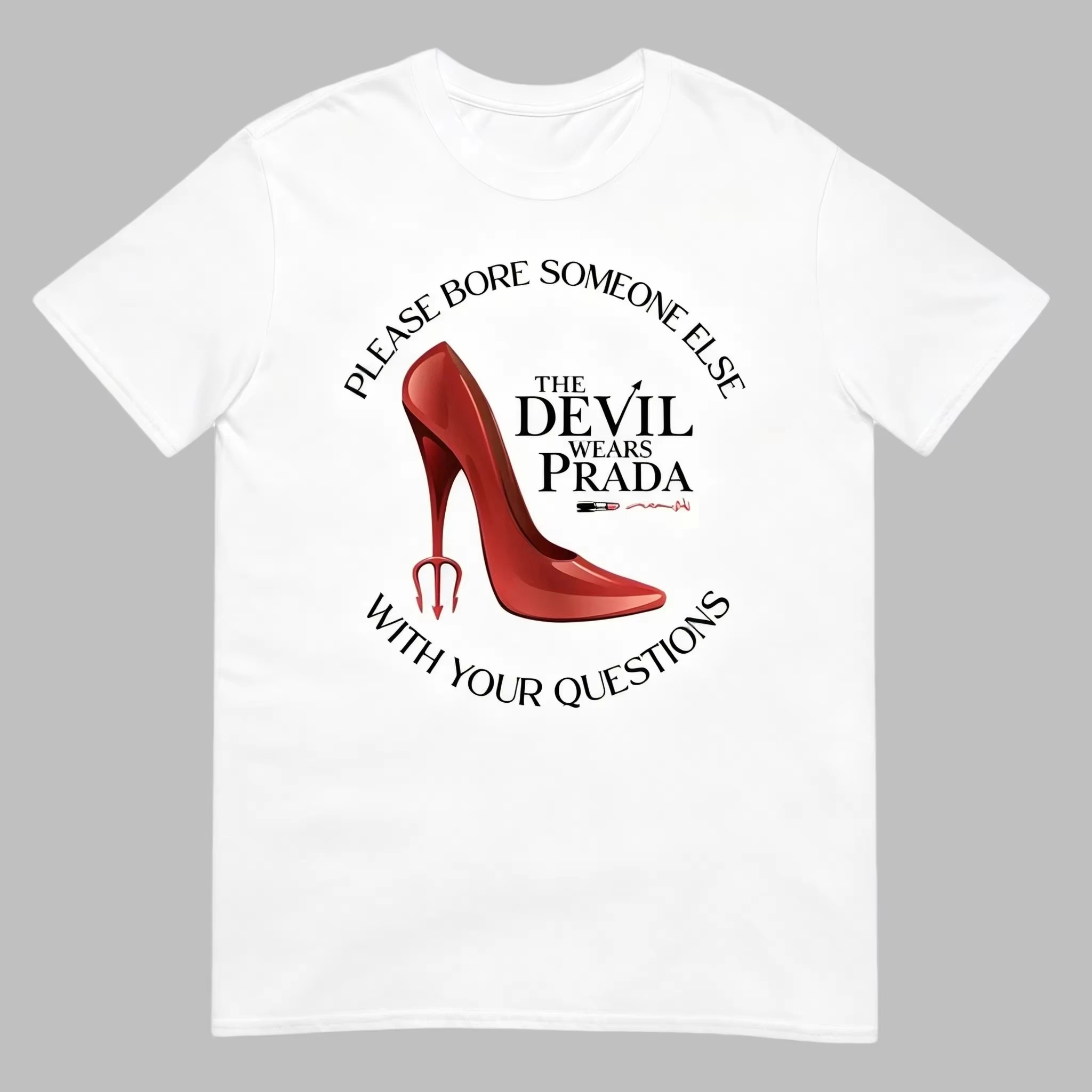 2026 Summer The Devil Wears Prada 2 T-shirts Men and Women   Y2K Clothing Casual Fashion Breathable Short Sleeved Streetwear