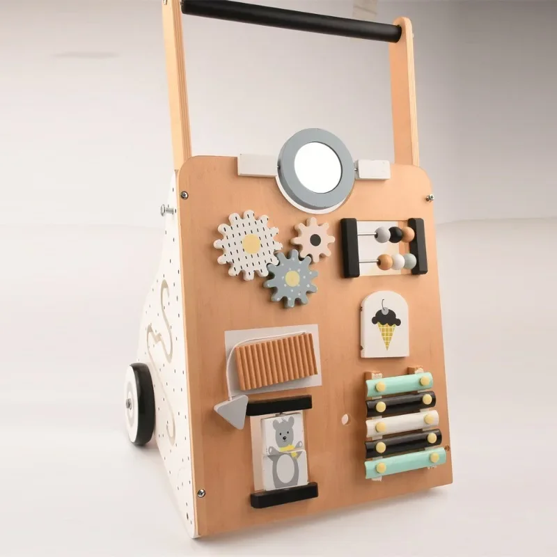 Wooden multifunctional baby walker