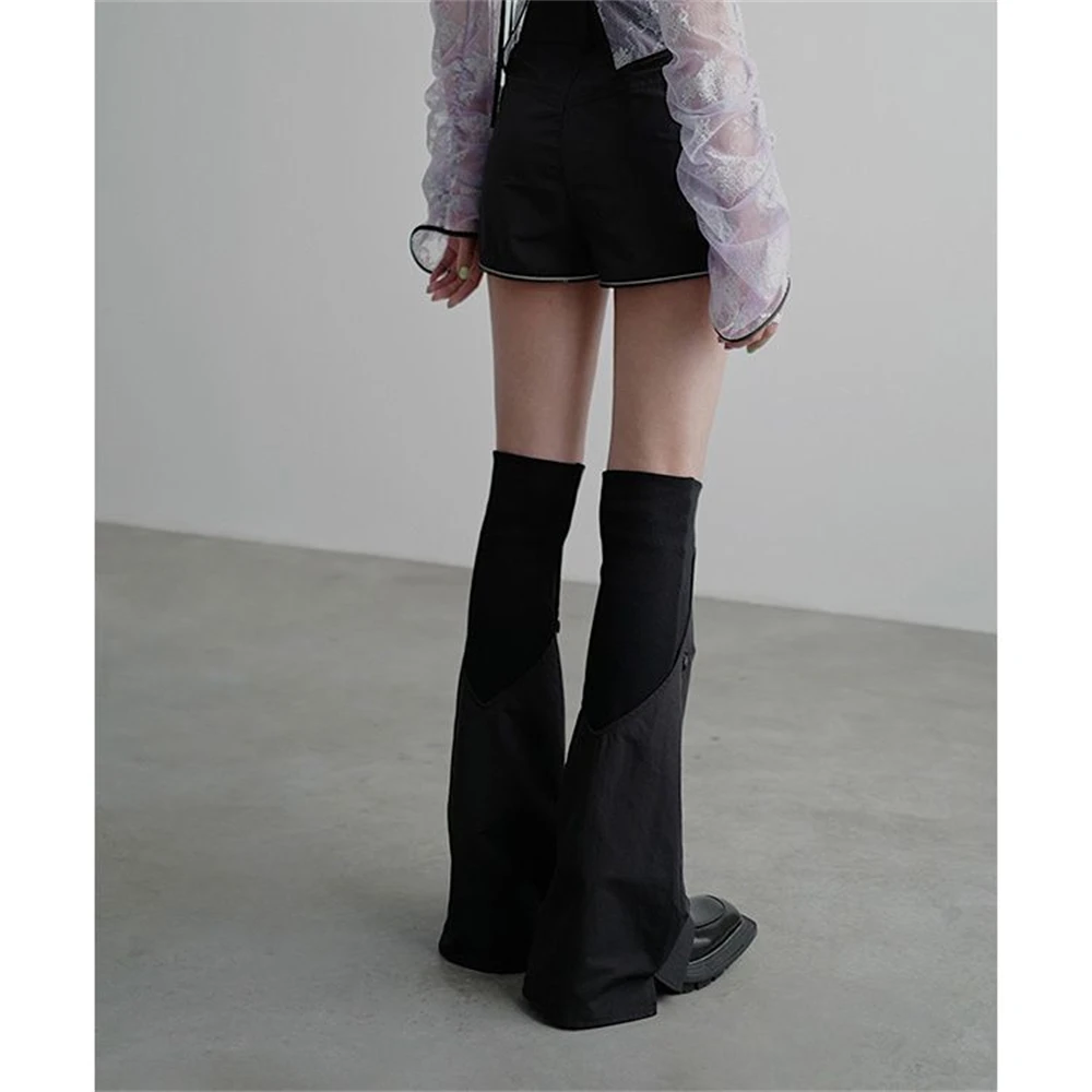 Women's Sunscreen Leg Covers Sports Casual Patchwork Boots Cuffs Hot Girls Gothic Y2K Thigh High Socks Leg Warmers Cosplay Props