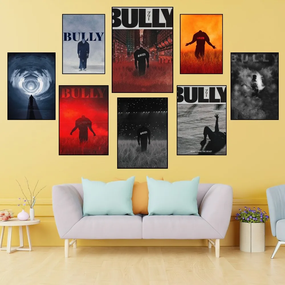 Rapper Kanye West Beauty And The Beast Poster Prints Wall Painting Bedroom Living Room Decoration Office Small