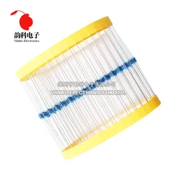 100 pezzi 1/8W 0R - 4.7M 1% Resistore a film metallico 0.125W 1 2.2 10 47 100 120 150 220 270 330 470 1K 2.2K 4.7K 10K 100K 470K 1M ohm