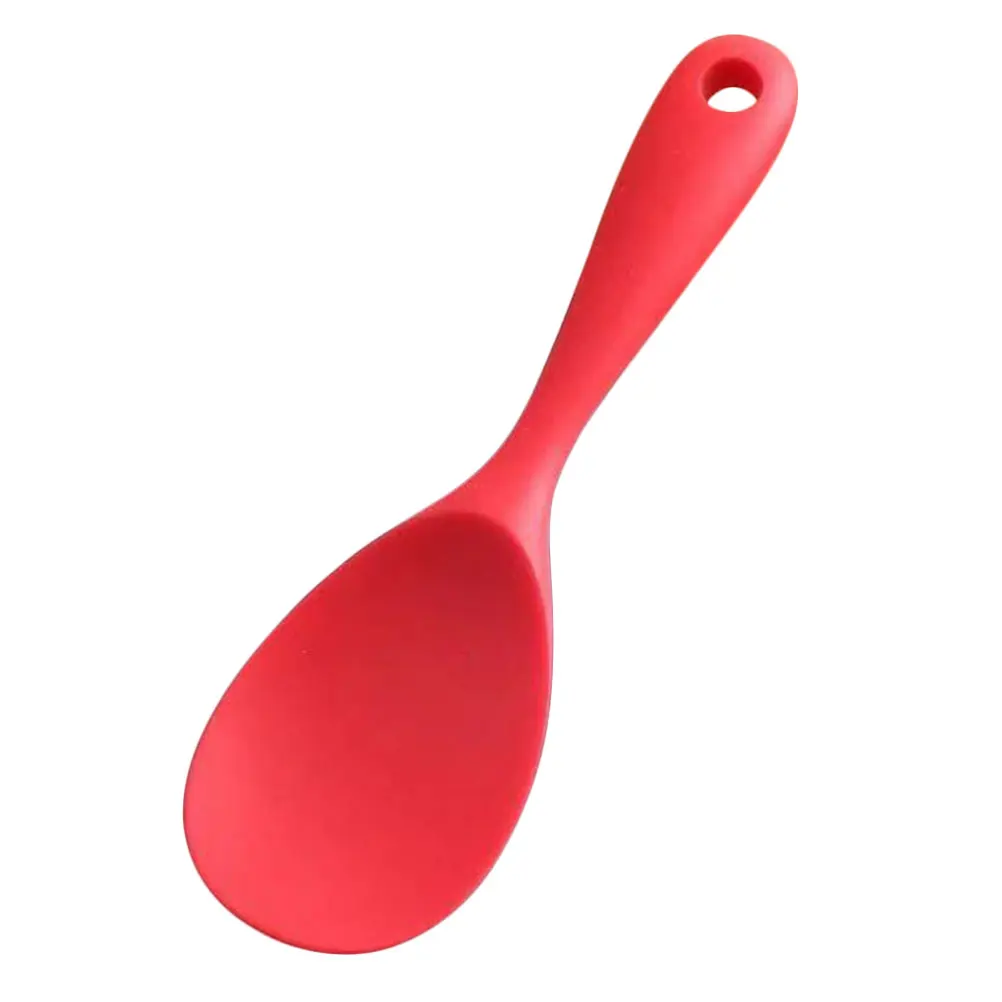 

Silicone Rice Spoon Small Serving Spoons Silica Gel Non Stick Kitchen Tool Easy Clean Portable Storage Solution Rice