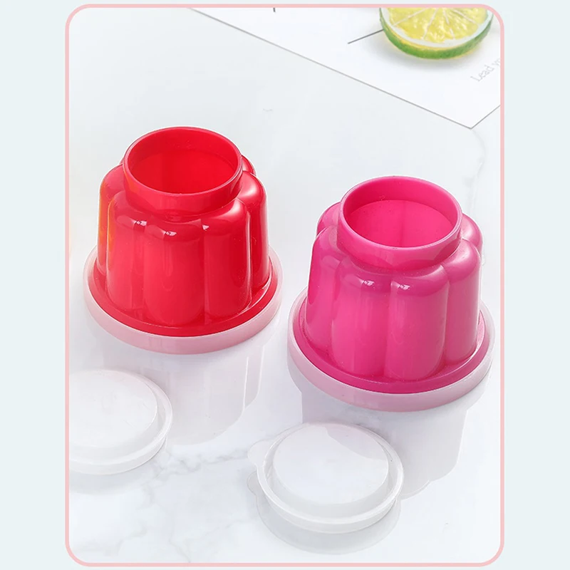 1PC Pudding Mould Plastic Bakeware Reusable DIY Jelly Pudding Cake Mold with Lid Baking Tool