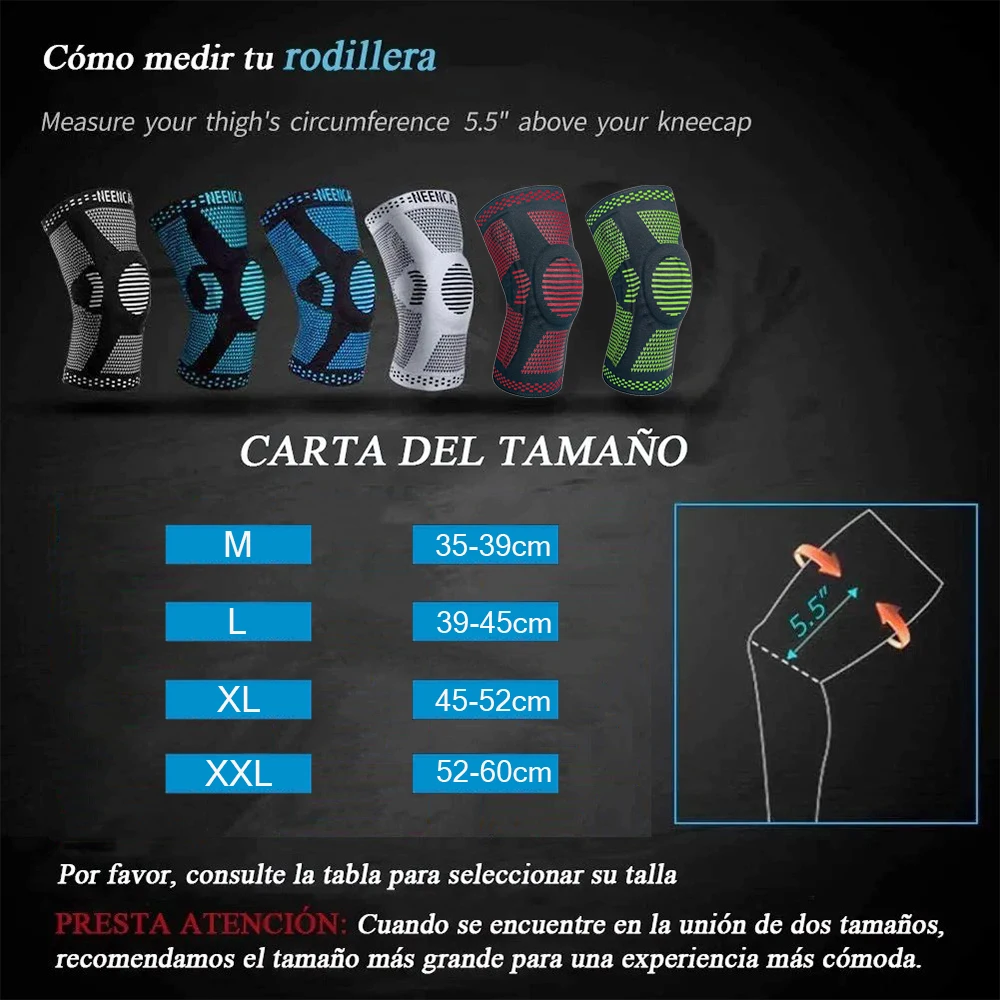 Ginocchiera per menisco rotuleo Stabilizzatore in silicone Supporto per compressione Corsa Basket Allenamento in palestra Cinghia sportiva protettiva